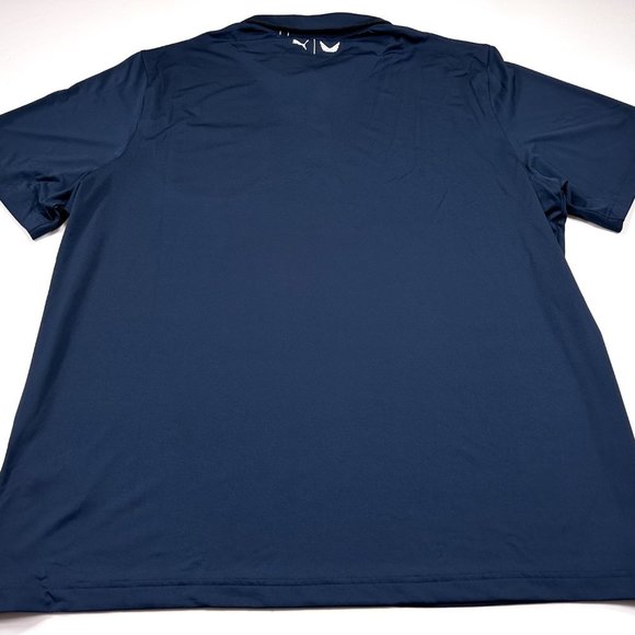 Puma Volition XXL Men's Flag Paisley Pocket USA Polo Golf Navy Shirt NWT - Picture 6 of 7